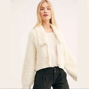 FREE PEOPLE DANDELION WISH CARDI CARDIGAN SWEATER